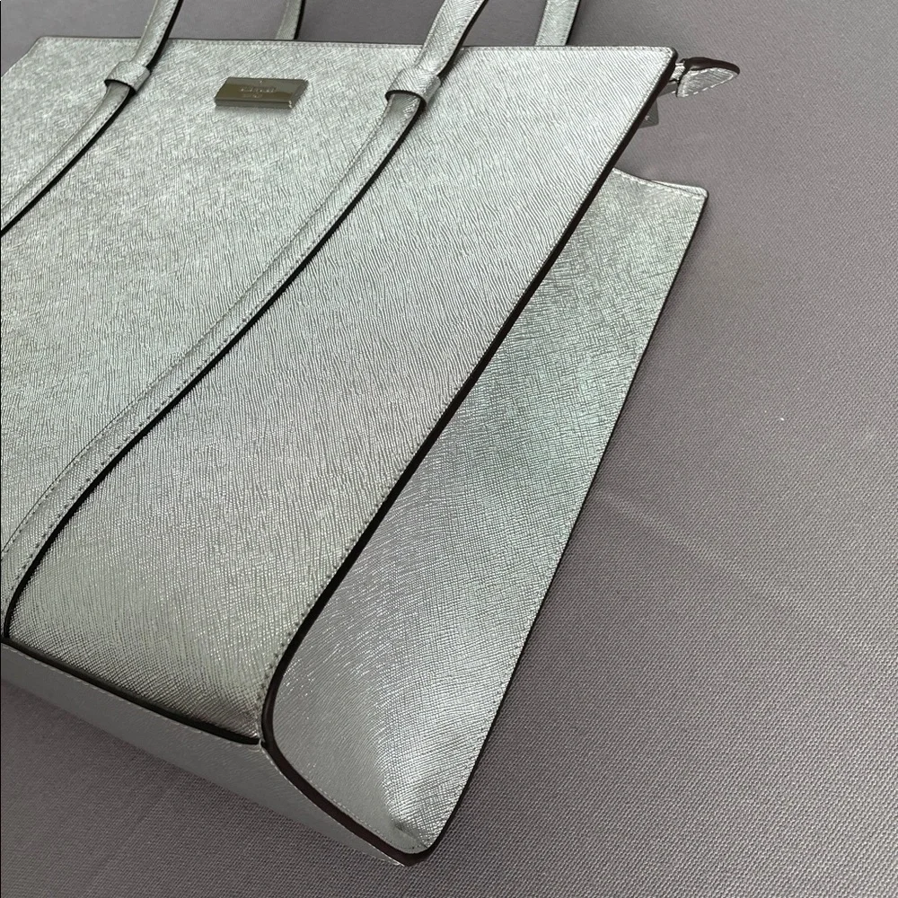 Kate Spade Kenzie Silver Metallic Purse & Wallet - Picture 4 of 16